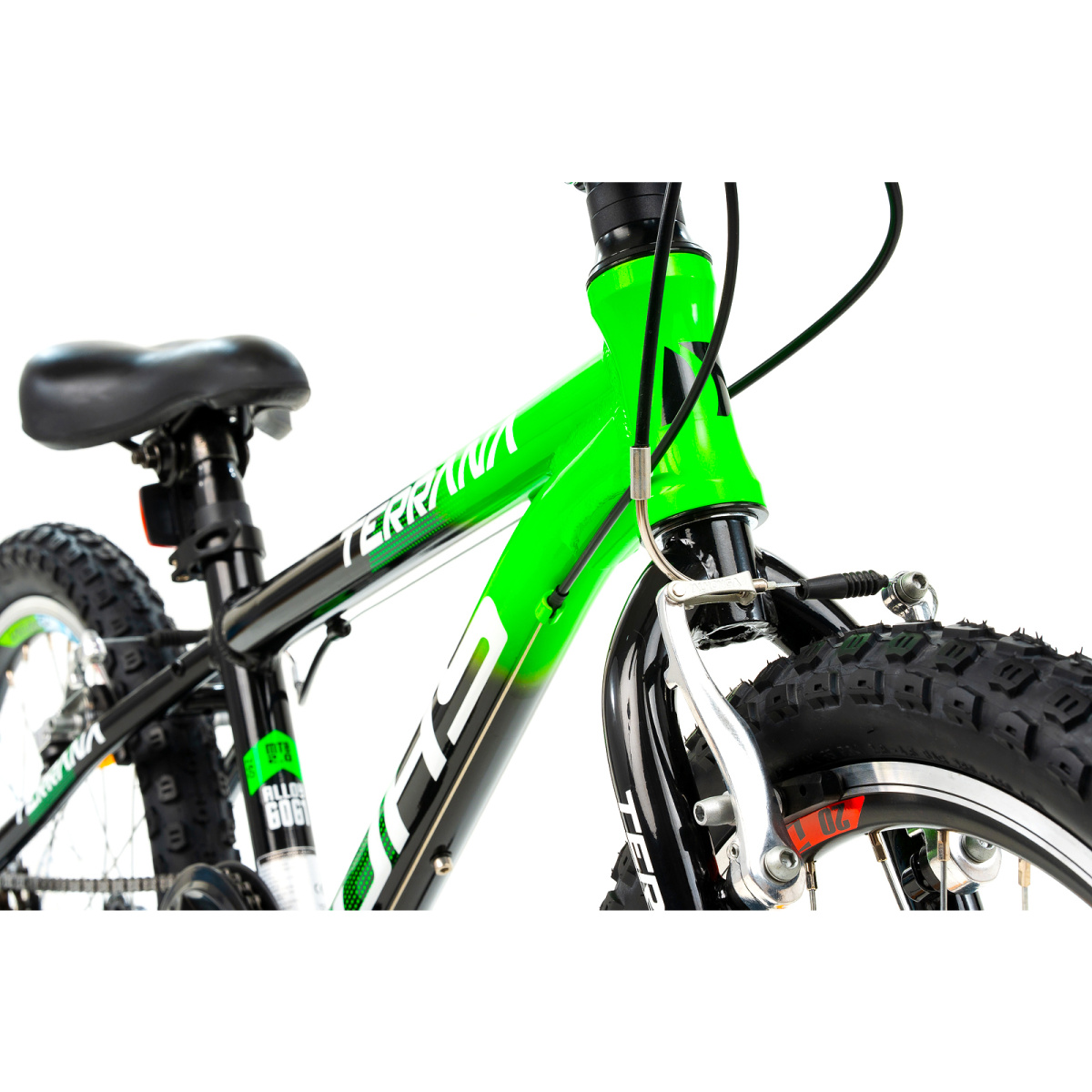 Bicicleta Copii Dhs Terrana 2023 - 20 Inch, Negru/Verde - imagine 4