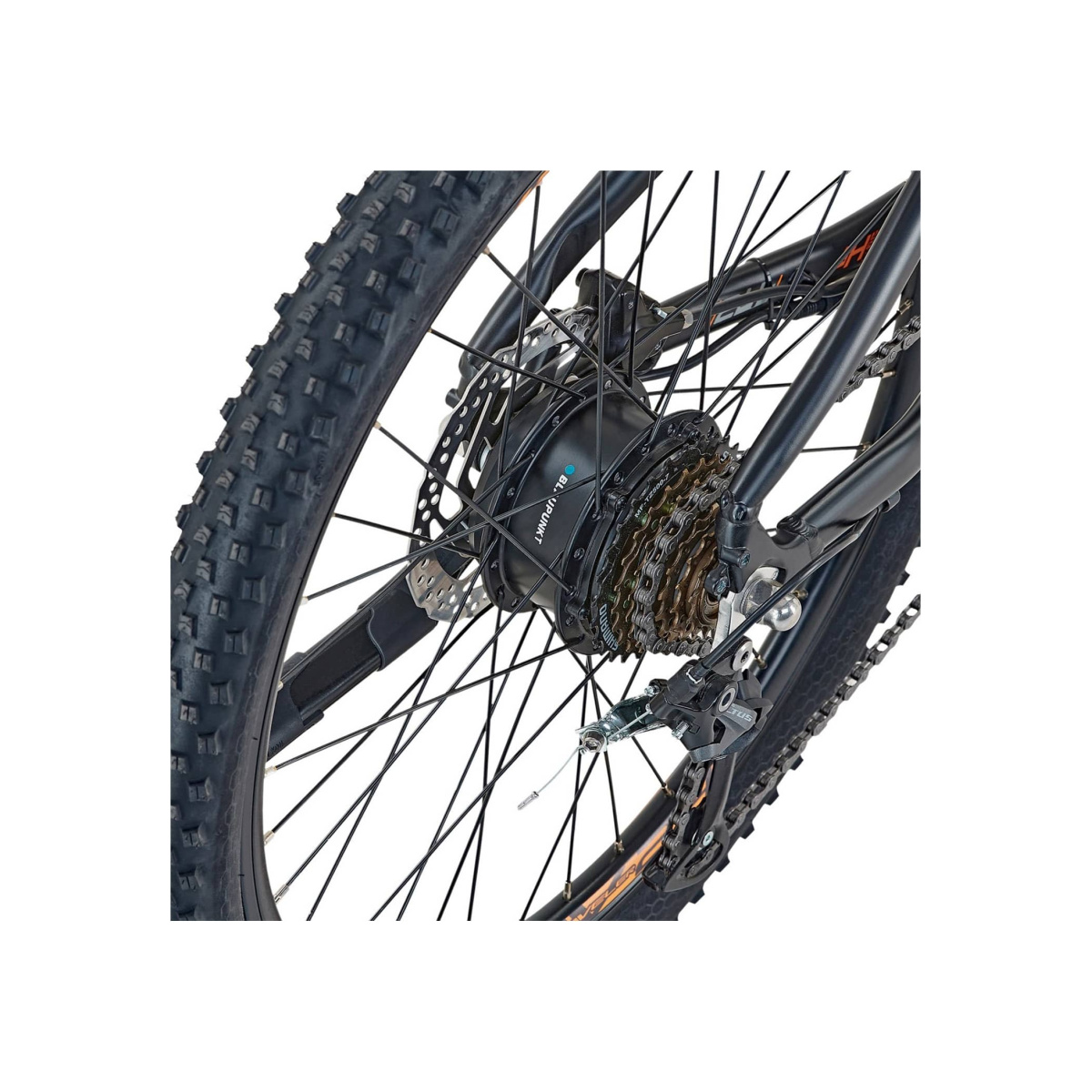 Bicicleta Electrica Devron 51721 - 24 Inch, 340 mm, Negru - imagine 4