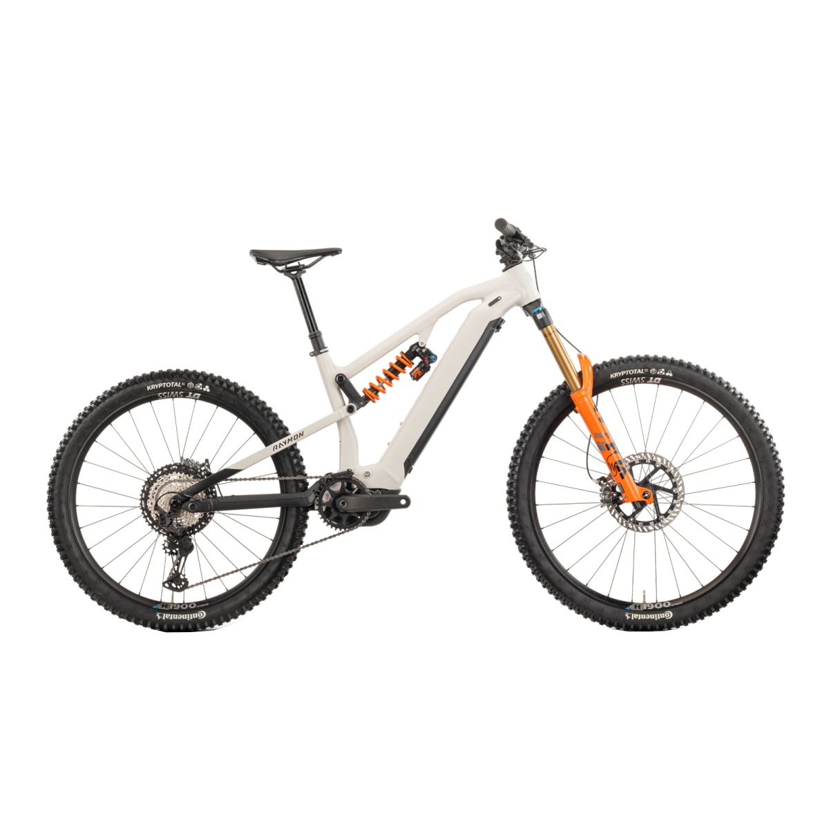 Bicicleta Electrica Raymon Full Suspension Trailray 180 Ultra 2025 - 29 Inch, L, Alb - XT - imagine 1