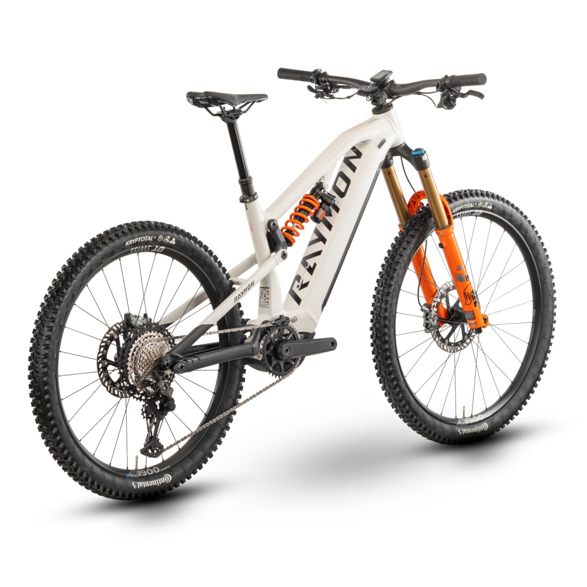 Bicicleta Electrica Raymon Full Suspension Trailray 180 Ultra 2025 - 29 Inch, L, Alb - XT - imagine 3
