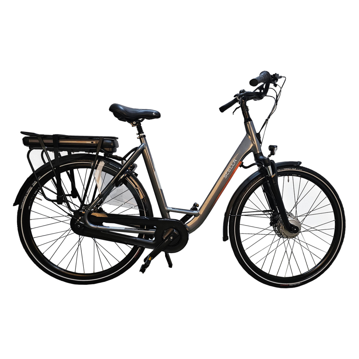 Bicicleta Electrica Stella Livorno Dama FDST RTE 2.0 - 28 Inch, M, Gri - imagine 1