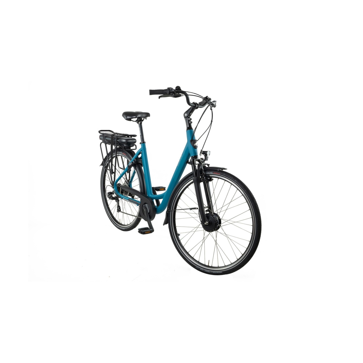 Bicicleta Electrica Stella Livorno Dama FDST RTE 2.1 - 28 Inch, L, Albastru - imagine 2