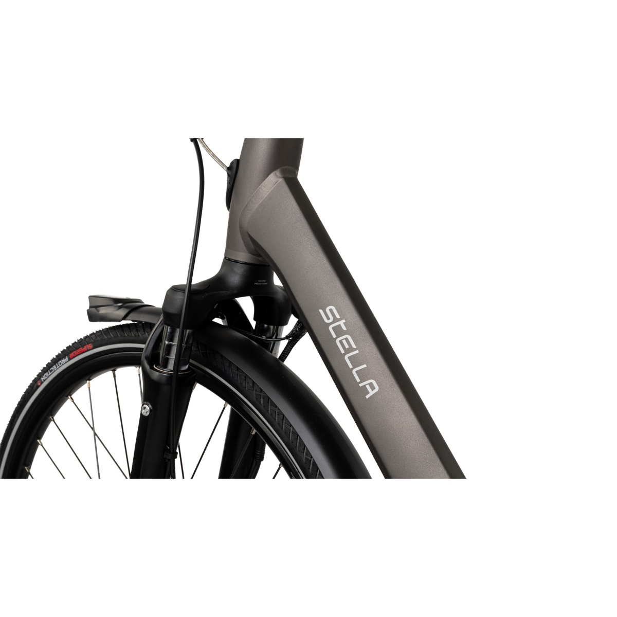 Bicicleta Electrica Stella Livorno Dama FDST RTE 2.1 - 28 Inch, L, Gri - imagine 5