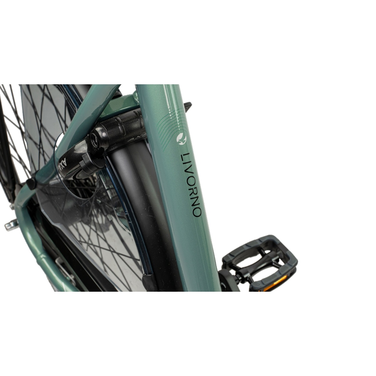 Bicicleta Electrica Stella Livorno Dama FDST RTE 2.1 - 28 Inch, L, Verde - imagine 5