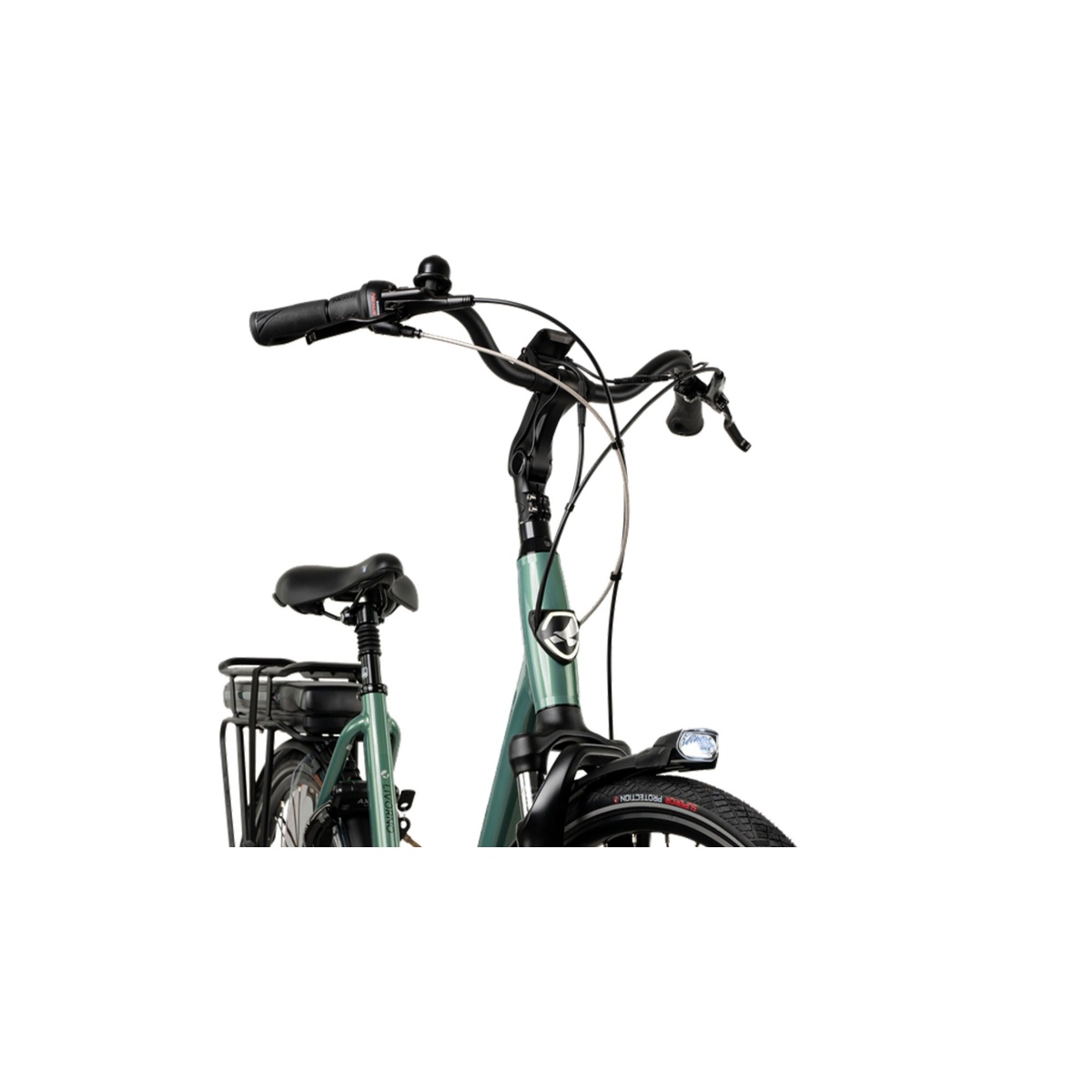 Bicicleta Electrica Stella Livorno Dama FDST RTE 2.1 - 28 Inch, L, Verde - imagine 3