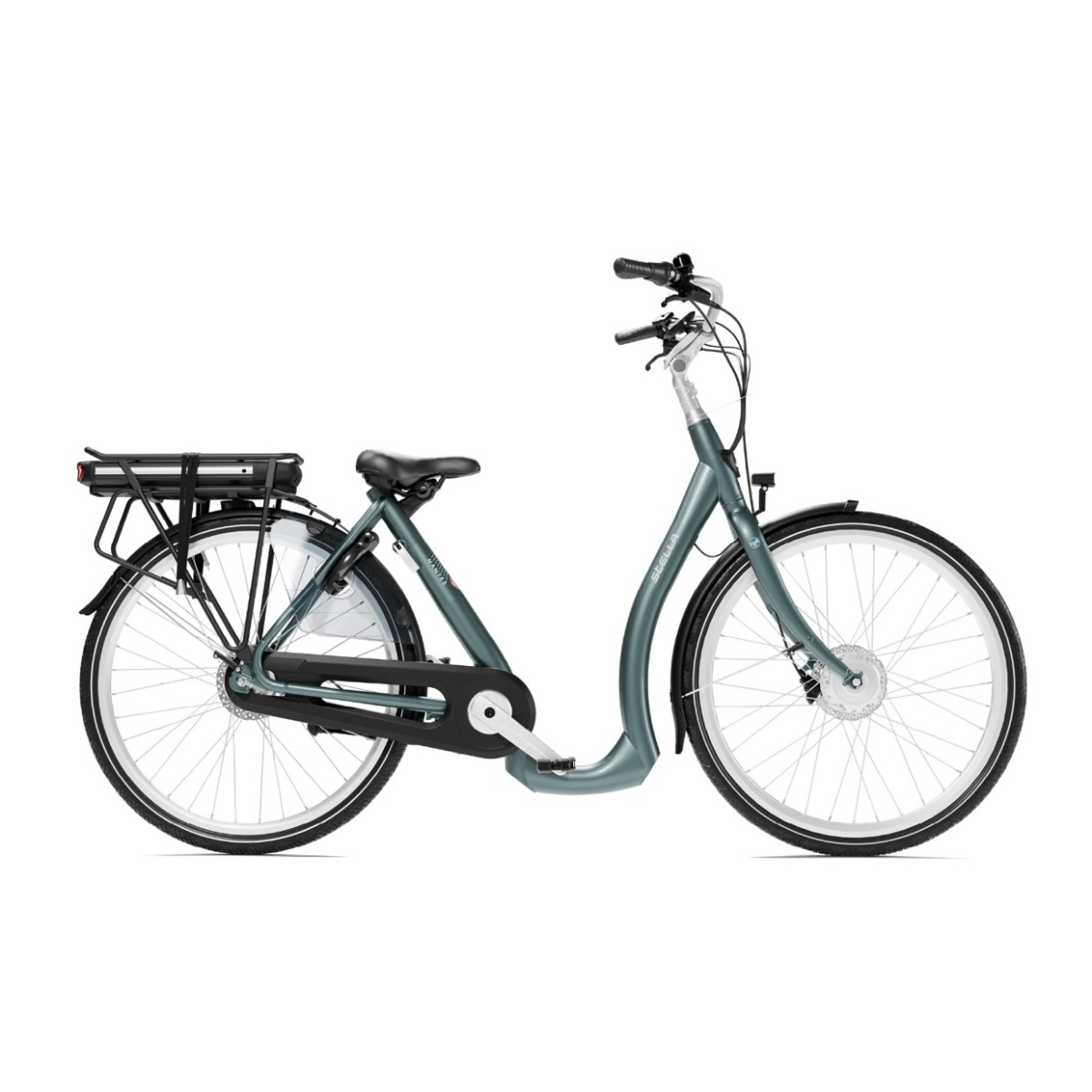 Bicicleta Electrica Stella Nantes FDST ISP RTE 2.1 - 28 Inch, M, Gri - imagine 1