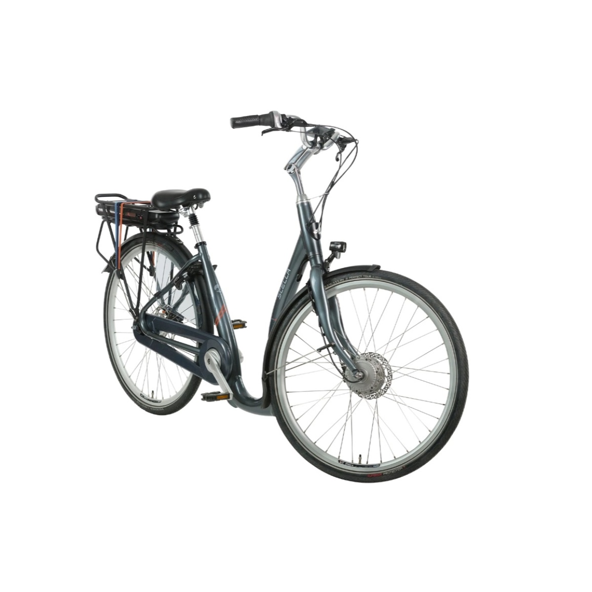 Bicicleta Electrica Stella Nantes FDST RTE 2.1 - 28 Inch, M, Gri - imagine 2