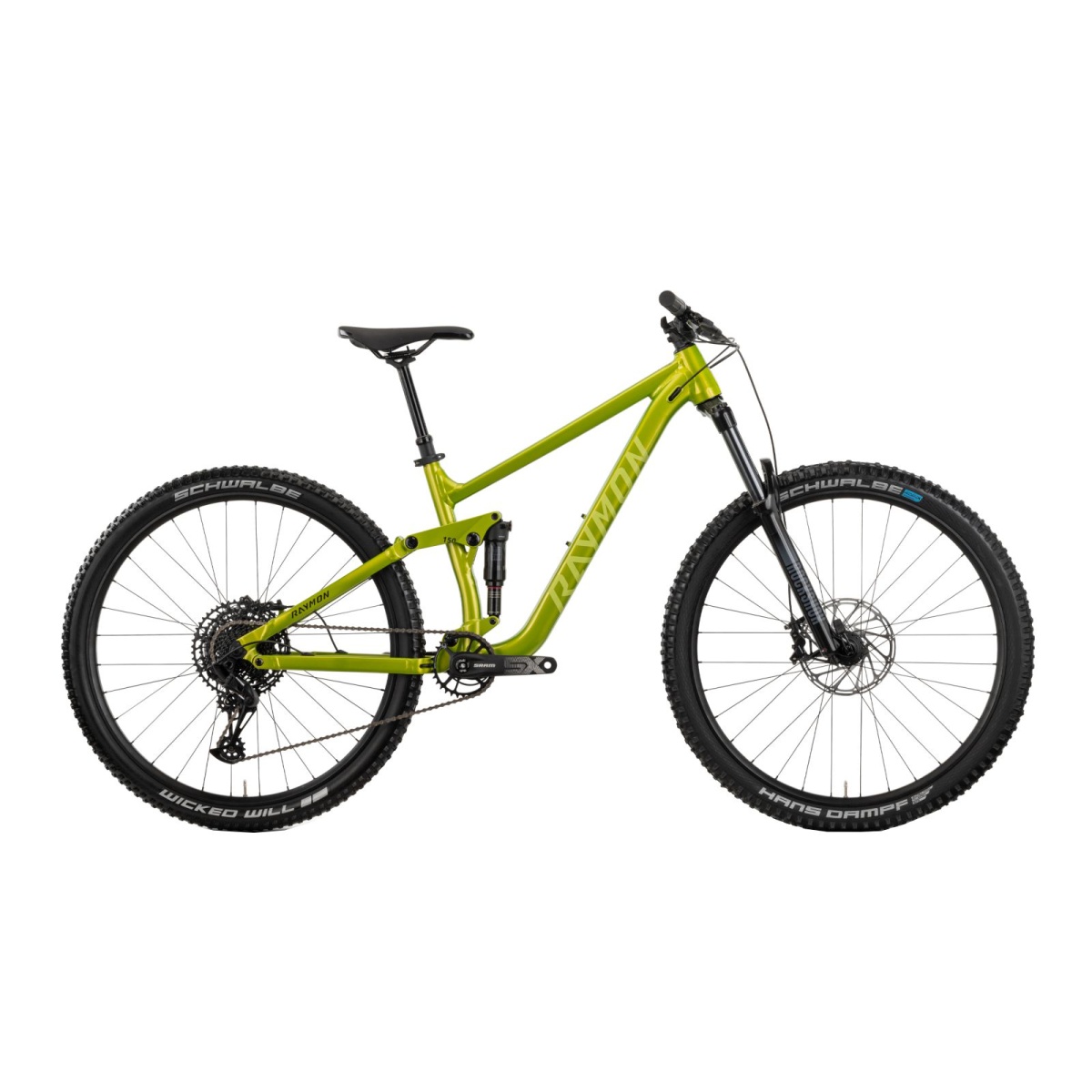 Bicicleta Full Suspension Raymon Yara 150 Pro 2025 - 29 inch, L, Verde Neon - SX - imagine 1