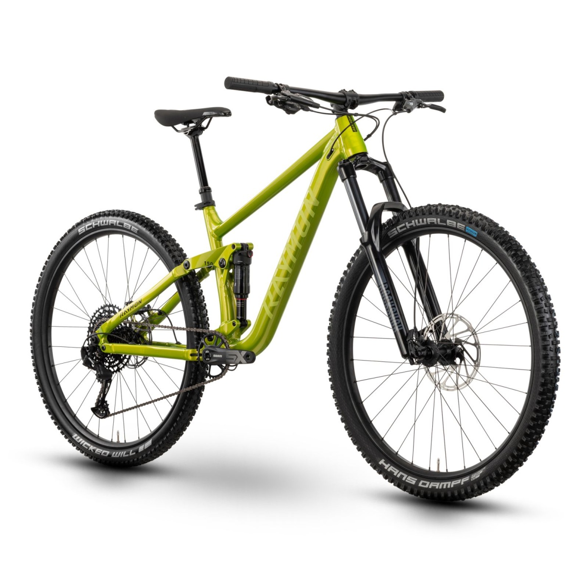 Bicicleta Full Suspension Raymon Yara 150 Pro 2025 - 29 inch, L, Verde Neon - SX - imagine 2
