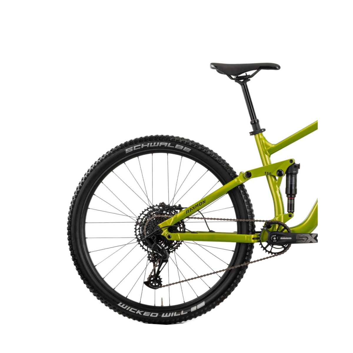 Bicicleta Full Suspension Raymon Yara 150 Pro 2025 - 29 inch, L, Verde Neon - SX - imagine 4