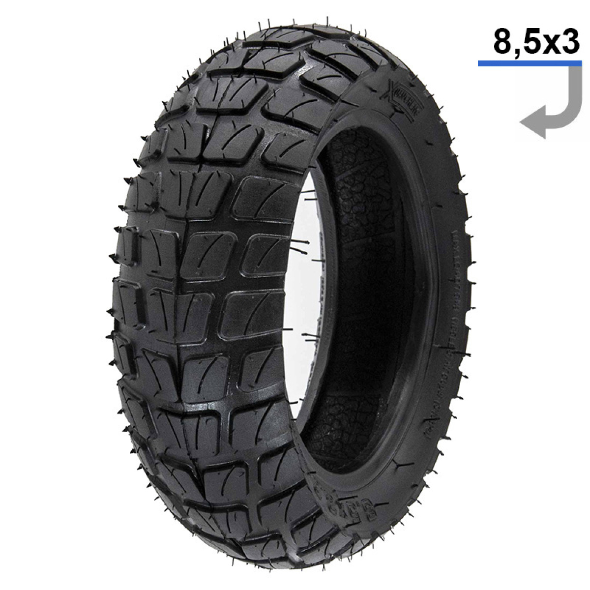 Cauciuc Offroad Trotineta Electrica 8.5 X3 Compatibil KugooKirin G2/G2 PRO - imagine 1