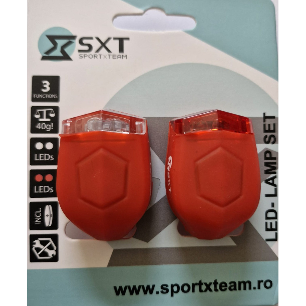 Set Flash cu Baterii SXT (silicone) Rosu - imagine 1