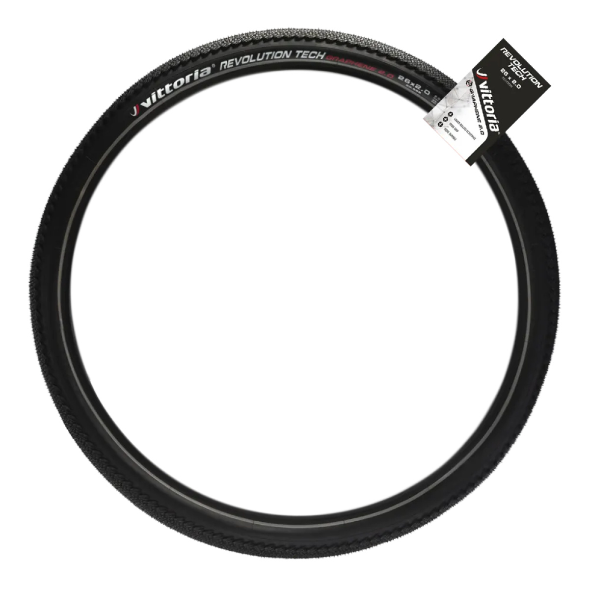 Anvelopa VITTORIA Revolution Tech 26x2.0(50-559) Rigid Negru - imagine 4