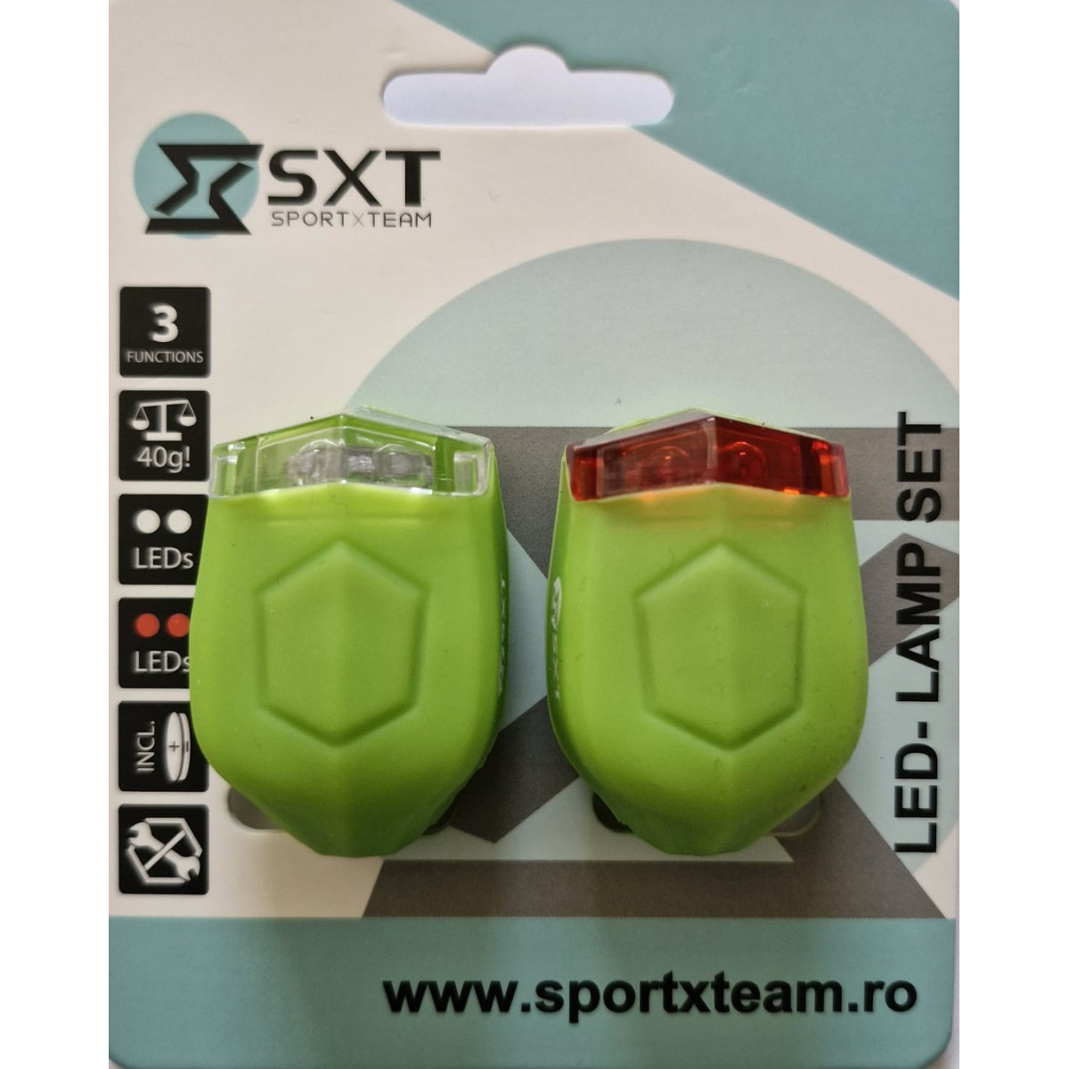 Set Flash cu Baterii SXT (silicone) Verde Lime - imagine 1